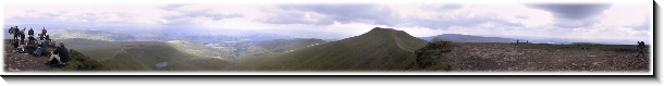 Panorama on Corn Du, 2058x238 pixels (63.0K)