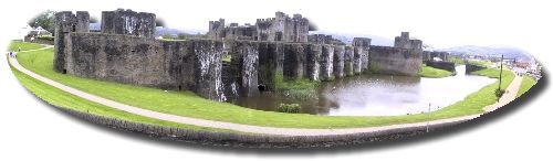 Caerphilly Castle, 1109x342 pixels (63.0K)