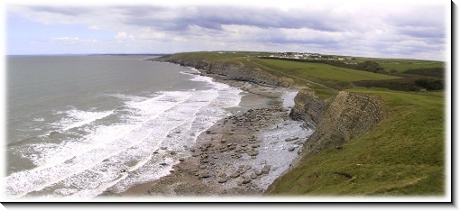 Southerndown, Dunraven Bay, 952x426 pixels (77.3K)